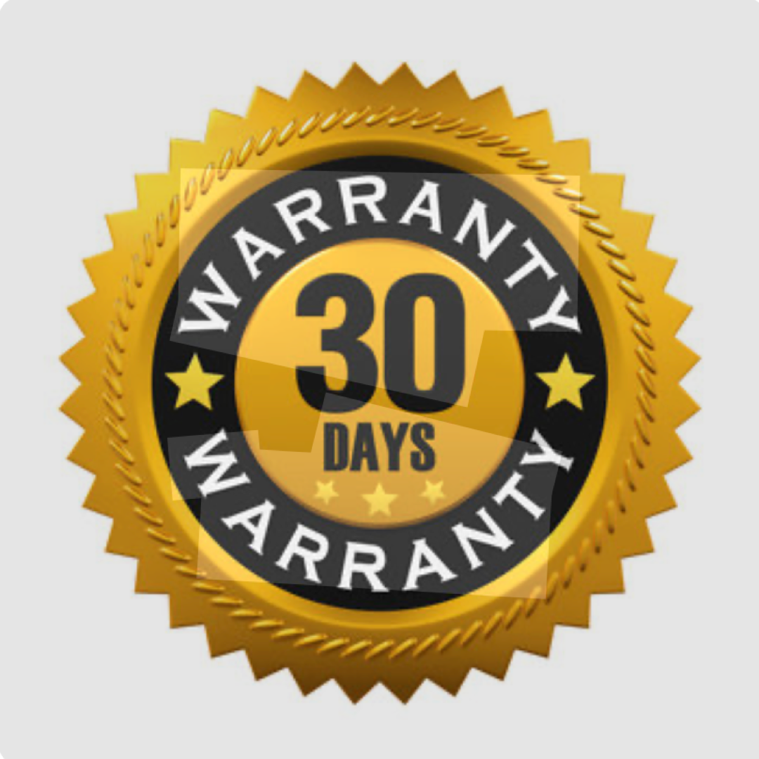 30 Day Warranty Badge