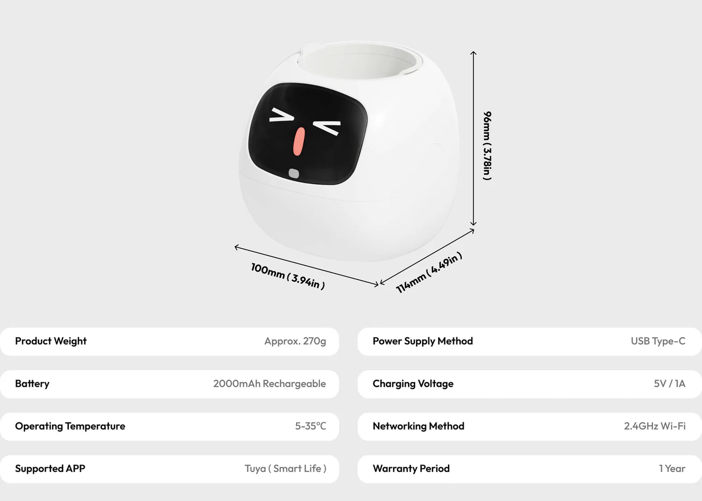 Leaf Pal specifications and dimensions