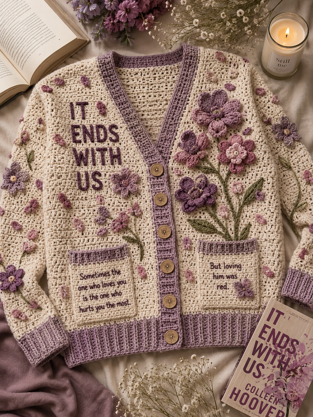 Handmade Book Cardigan - Image 1