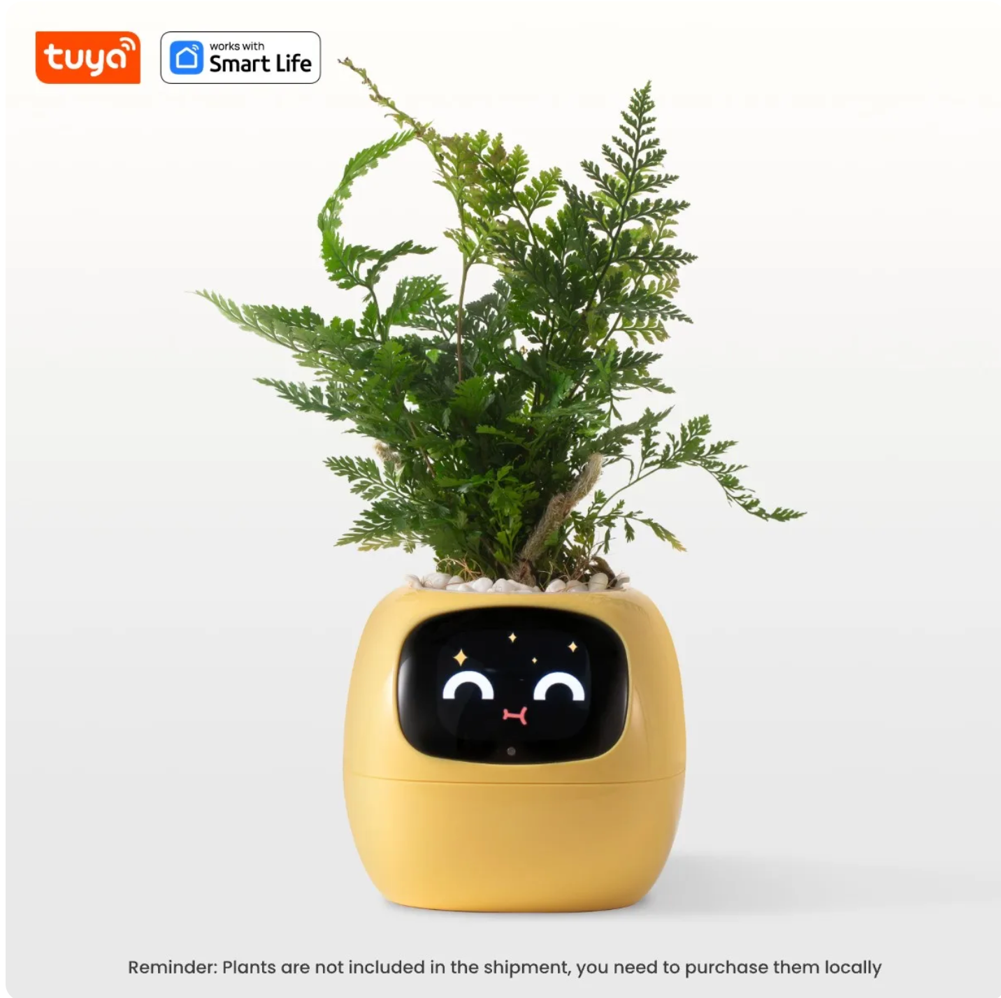 Leaf Pal smart planter - Yellow